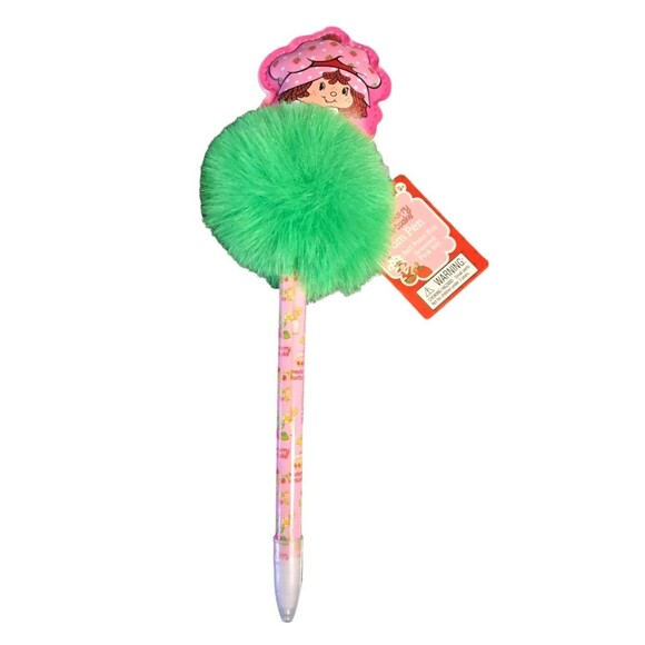 STRAWBERRY SHORTCAKE Stationary Lot Journal w/Lock, Pom Pen, Sticker Decal NWT - Picture 2 of 6